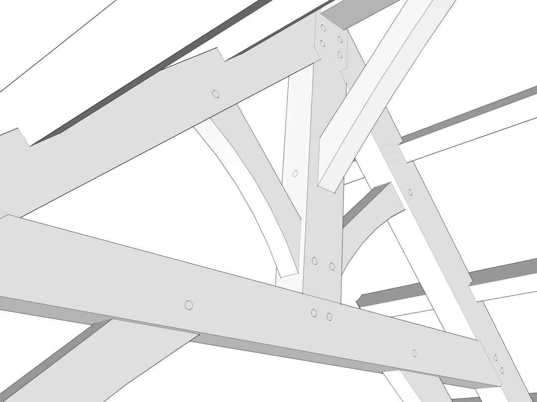 King Post Truss detail King Post Truss detail