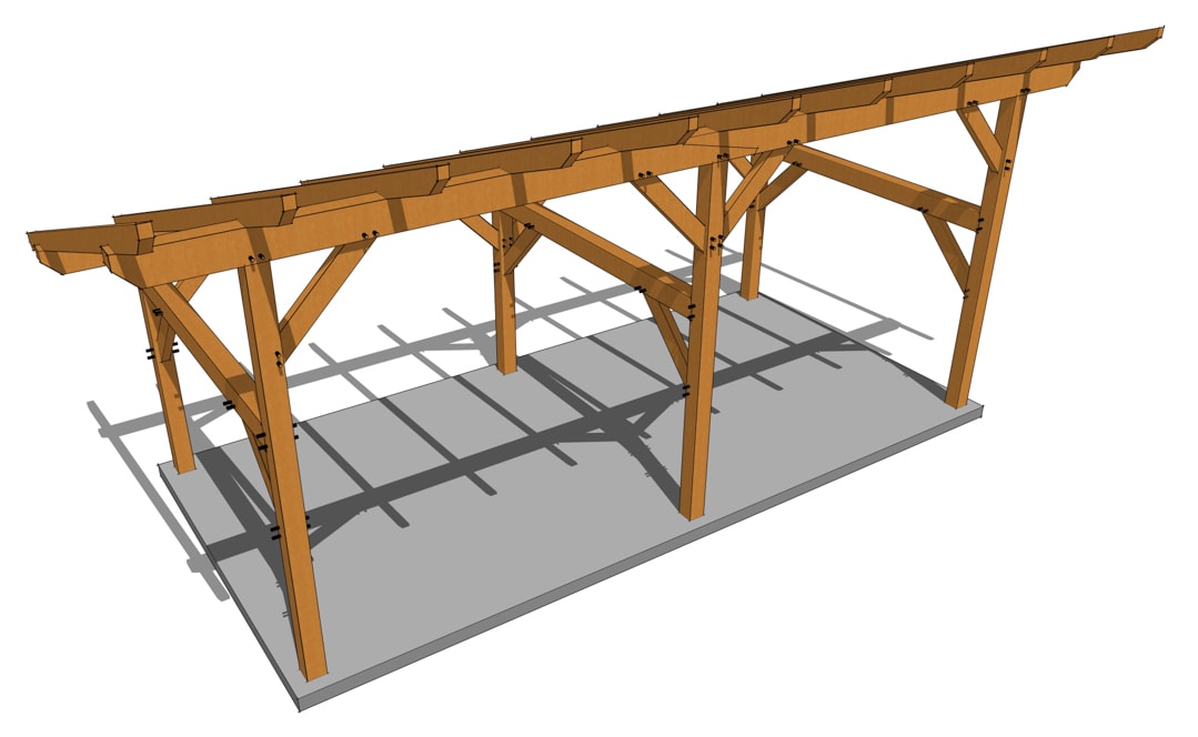 14x30 Timber Frame Shed Plan 14x30 Timber Frame Shed Plan