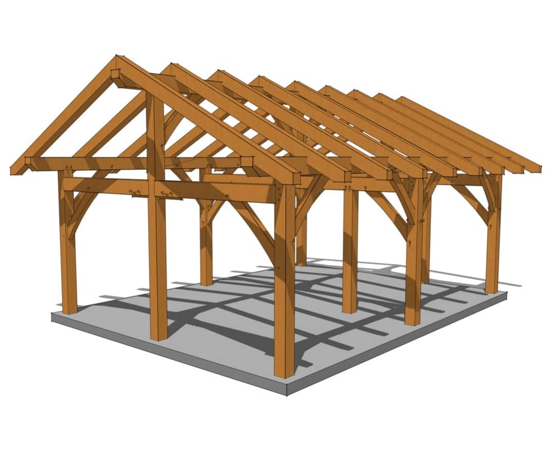 18x24 King Post Plan 18x24 King Post Plan
