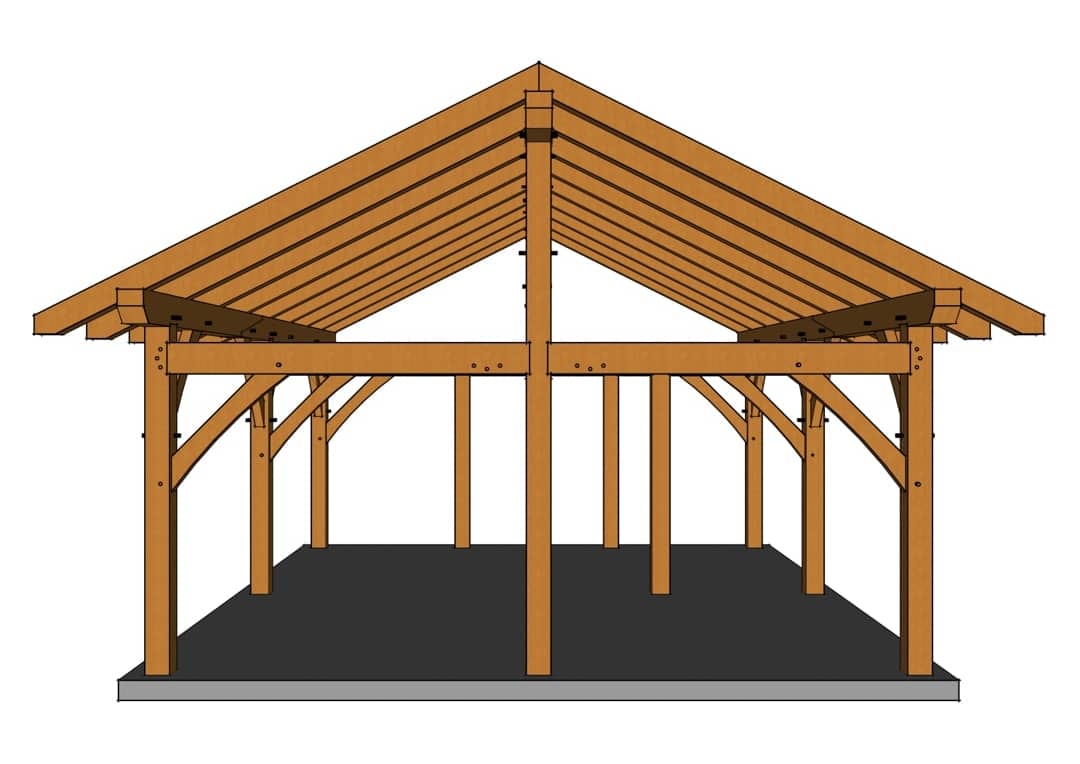 24 x 24 King Post Plan 24 x 24 King Post Plan