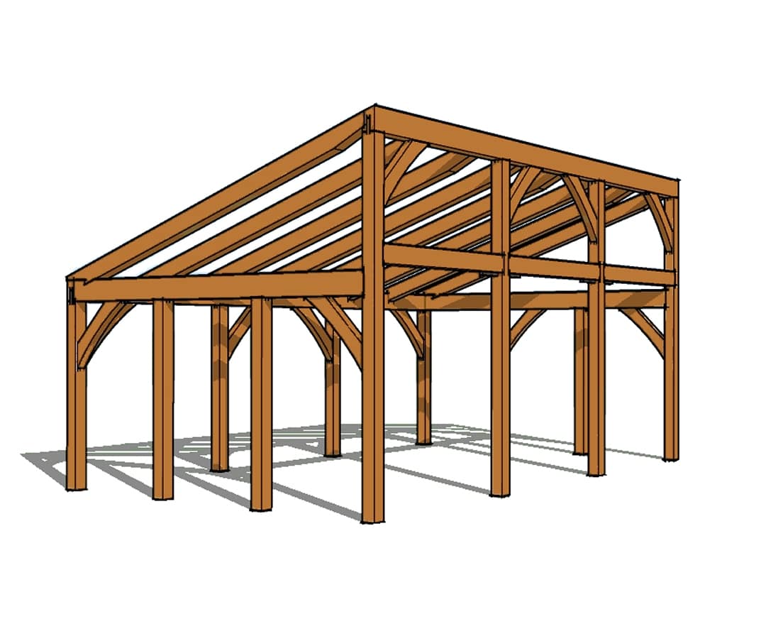 shed roof cabin plans