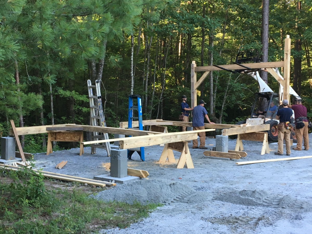 raising a timber frame shed raising a timber frame shed