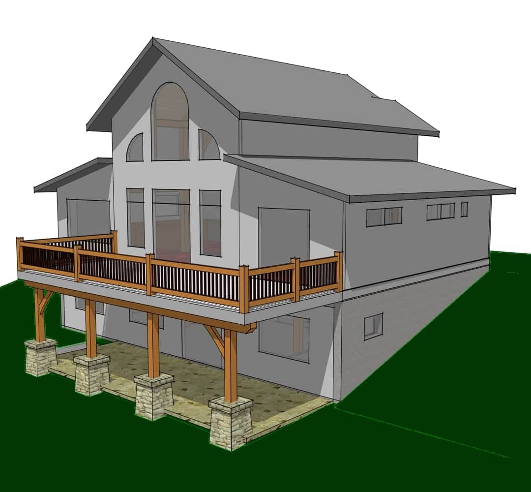 Timber frame home plan Timber frame home plan