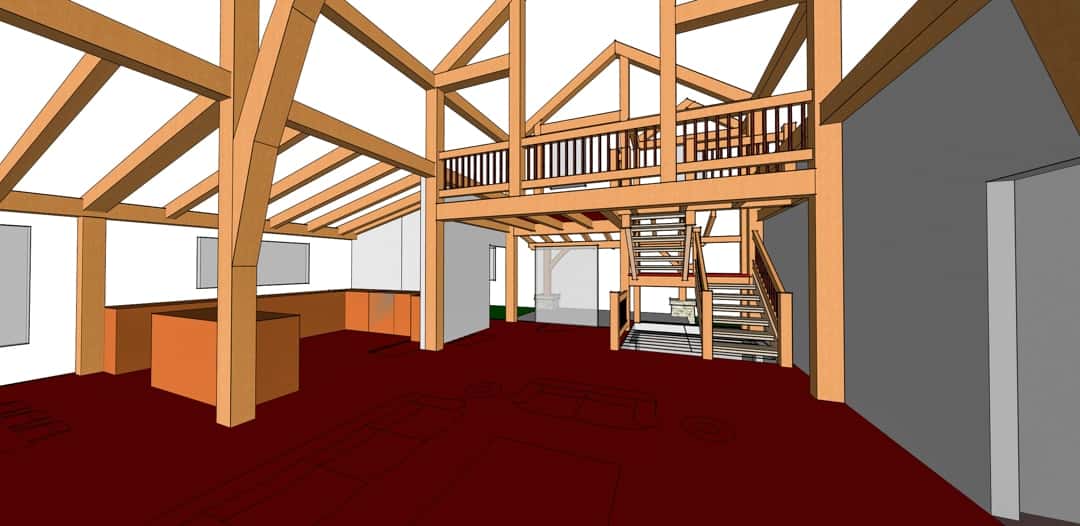 Timber frame home interior plan Timber frame home interior plan