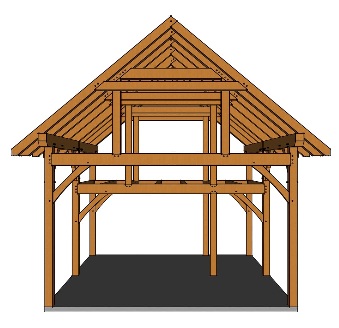 Timber Frame Plan with Loft Timber Frame Plan with Loft