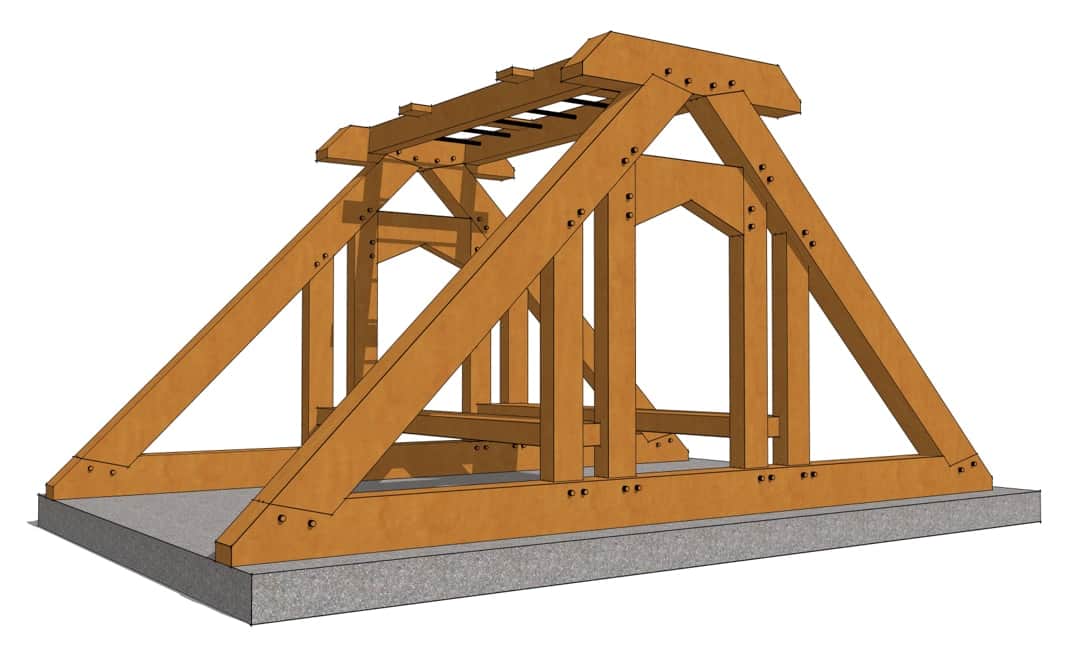 Timber Frame Playground Plan Timber Frame Playground Plan
