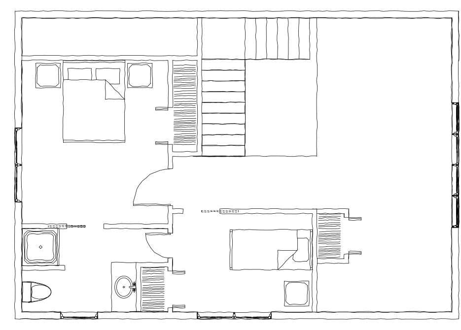 Cabin 2nd Floor Plan Cabin 2nd Floor Plan