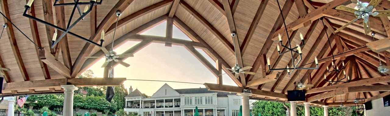 Timber frame roof trusses