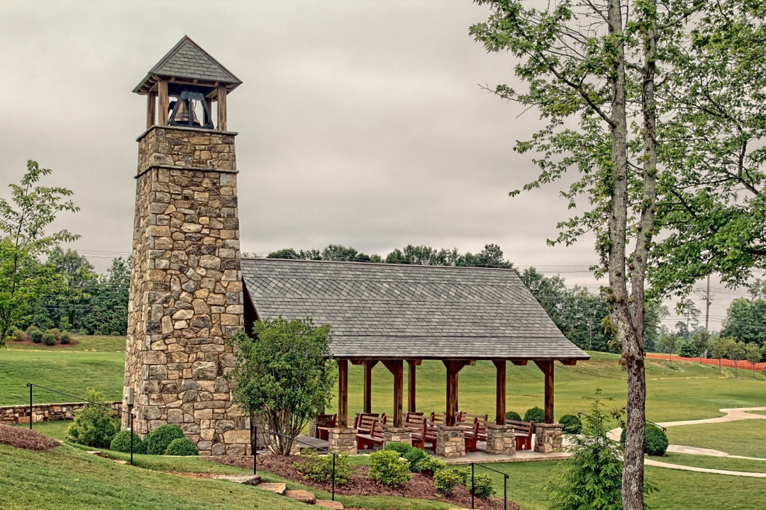 Timber frame chapel outside Atlanta, Georgia