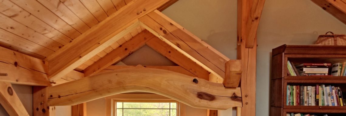 Timber frame natural poplar beam