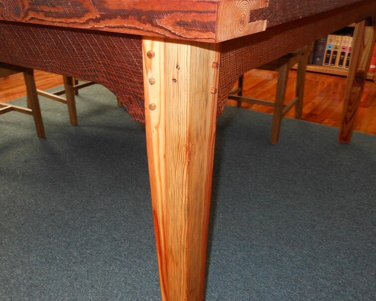 custom table reclaimed lumber