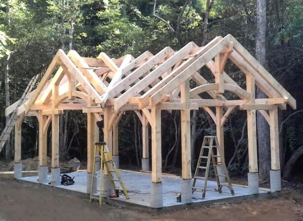 timber-frame-pavilion-raising-complete