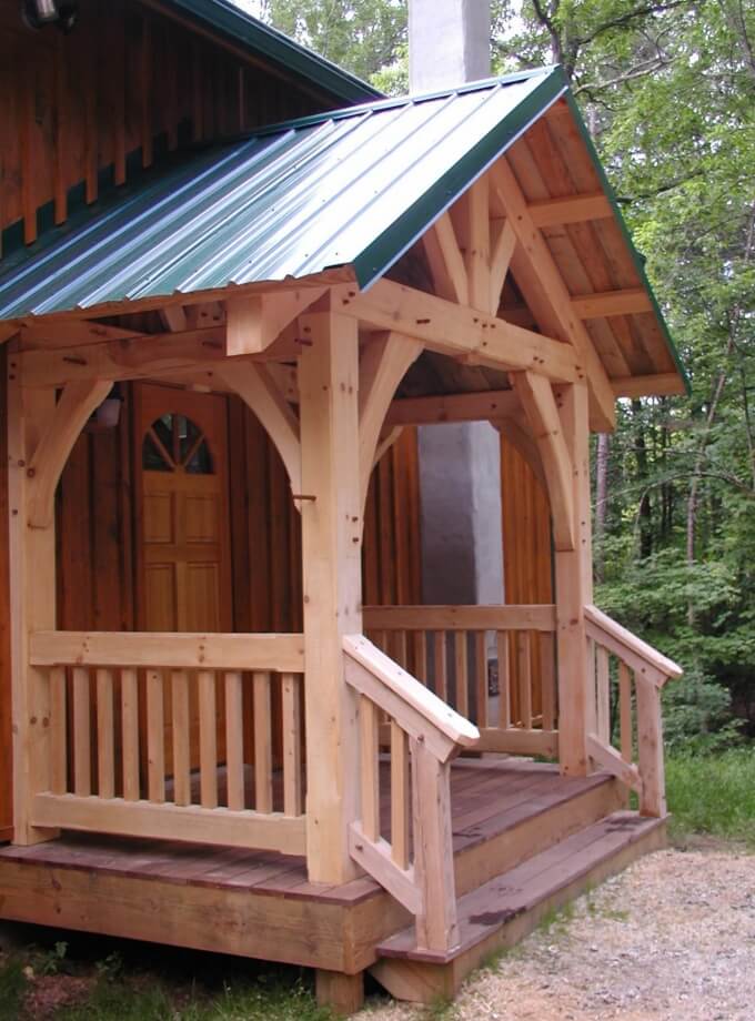 timber frame entry porch