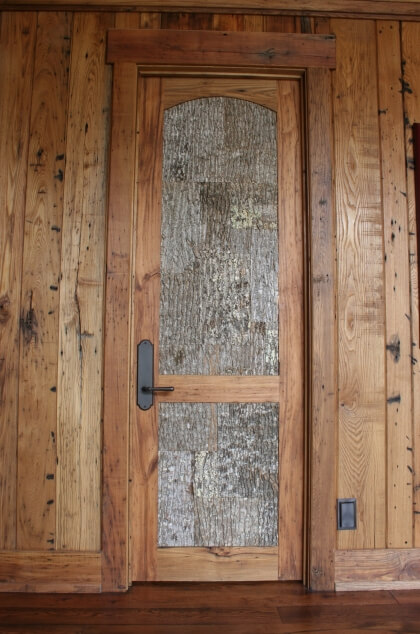 poplar bark door