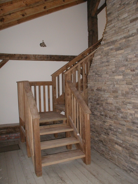 poplar - oak stairs