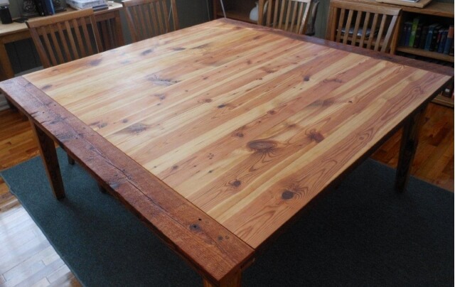 salvage timber table