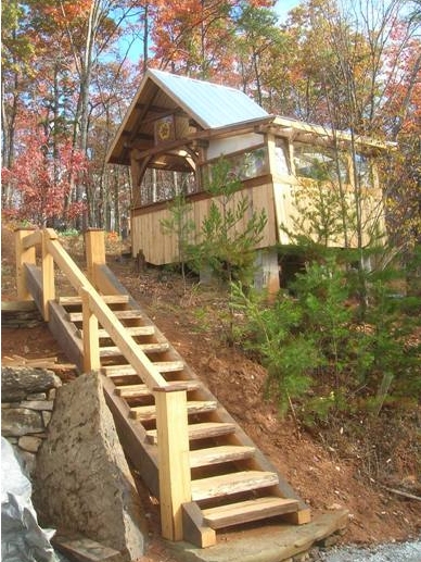 stairs to garden shed