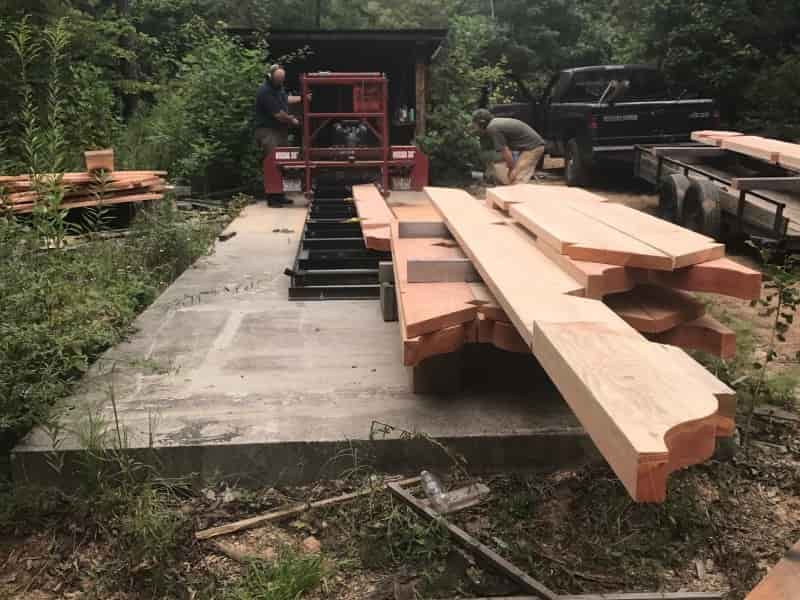 sawmill timber frame work