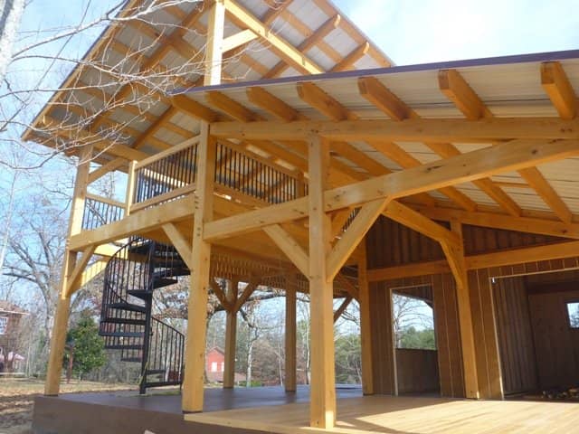 Wildwater timber frame pavillion