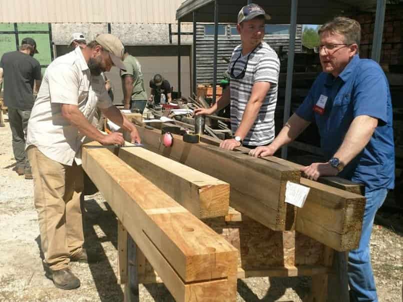 timber frame workshop at MoreSun