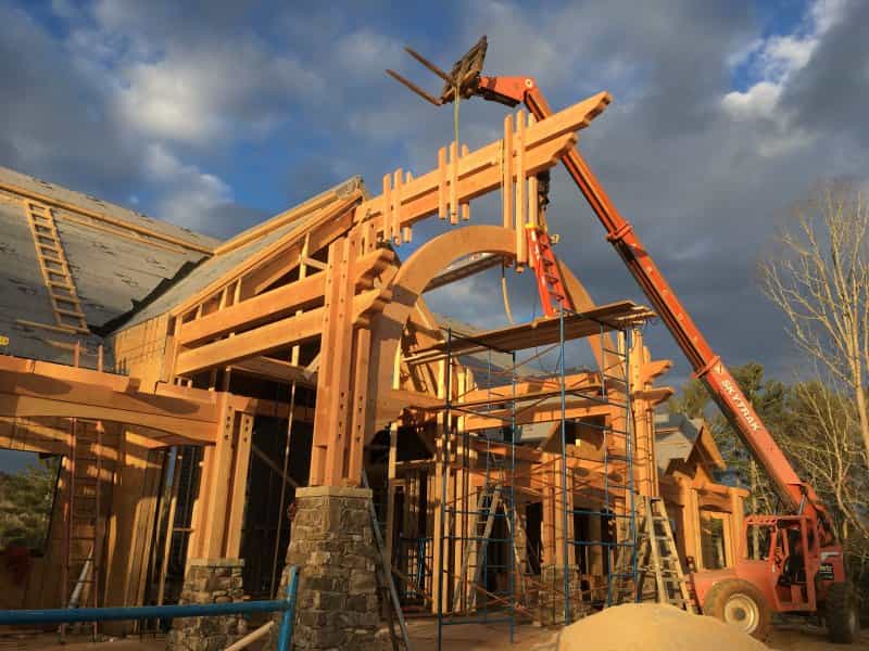 Large home timber frame
