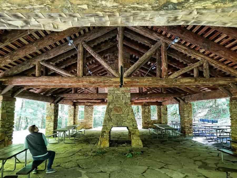 timber frame pavilion Pine Mtn
