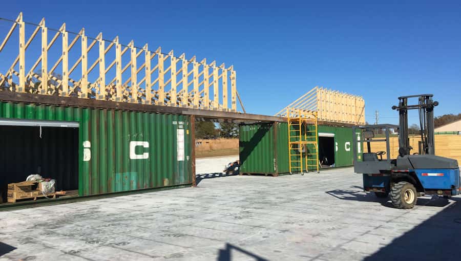 Building new container shop