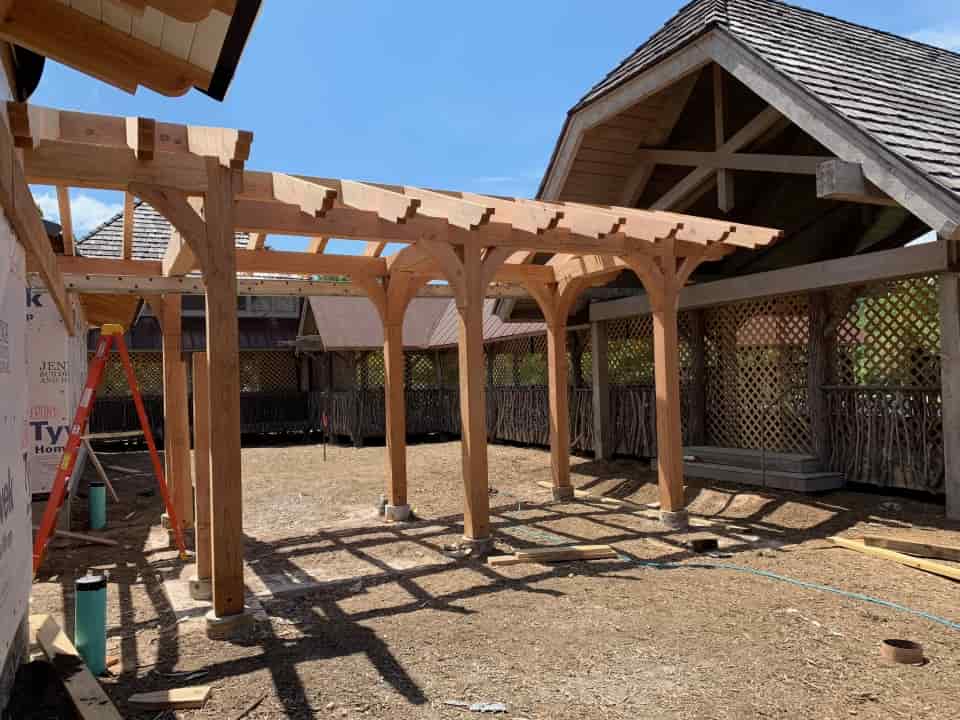 Breezeway to existing structure