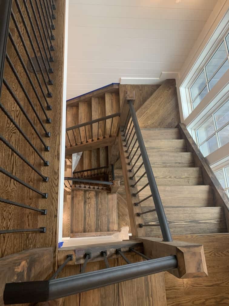 timber framed stairs