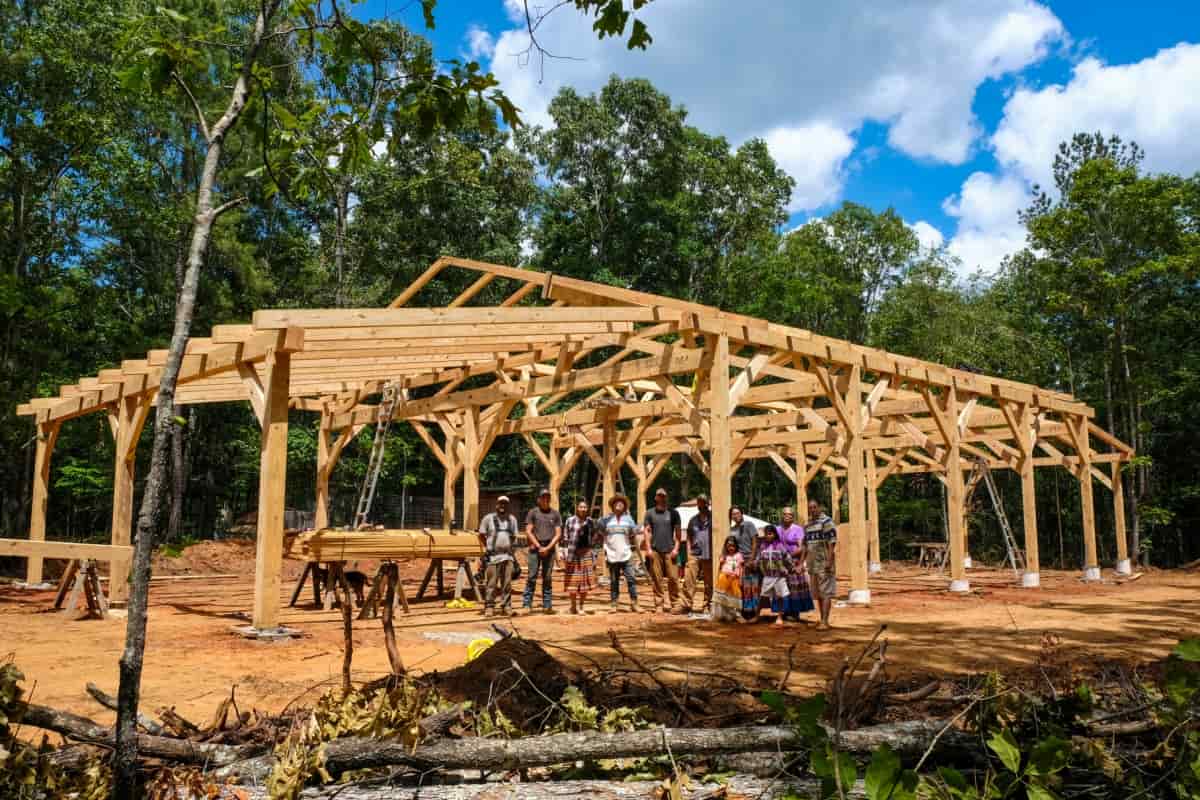 Ecovillage timber frame