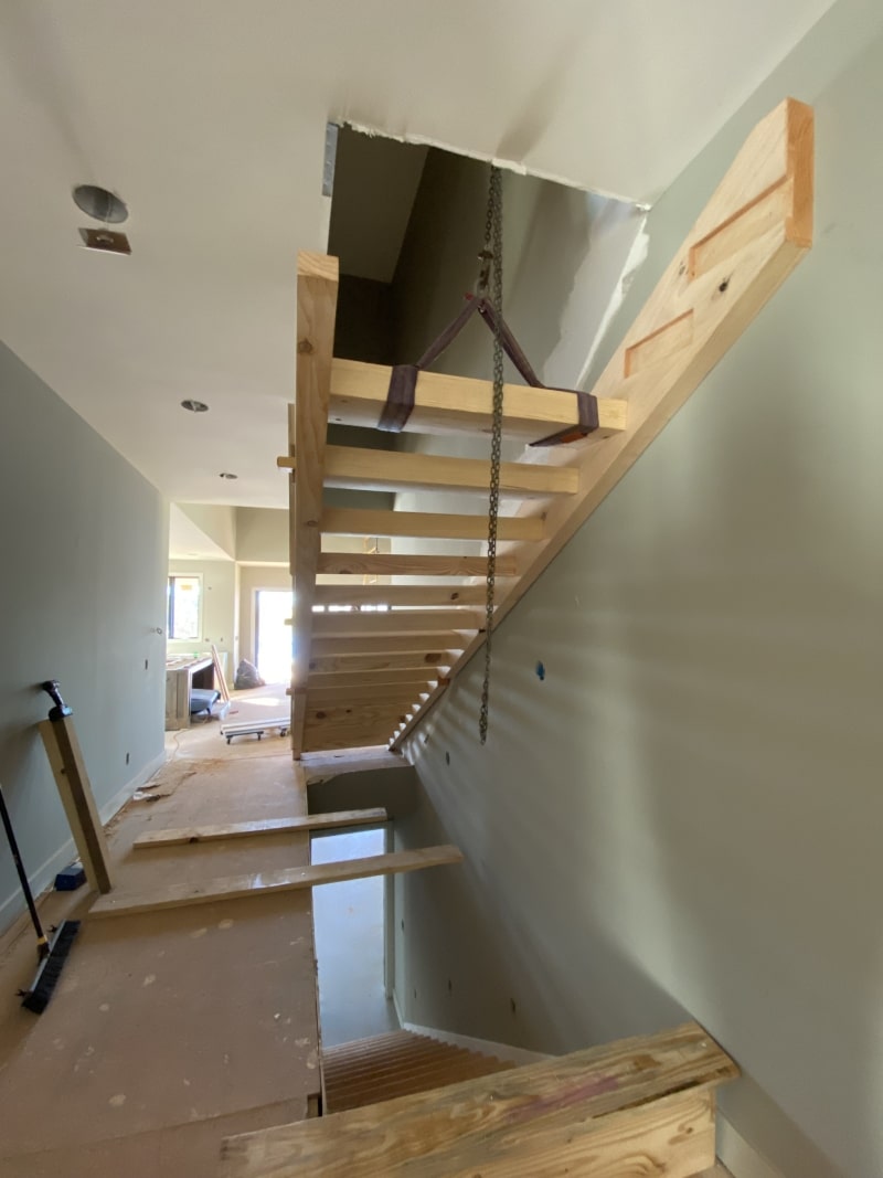 stair installation progress