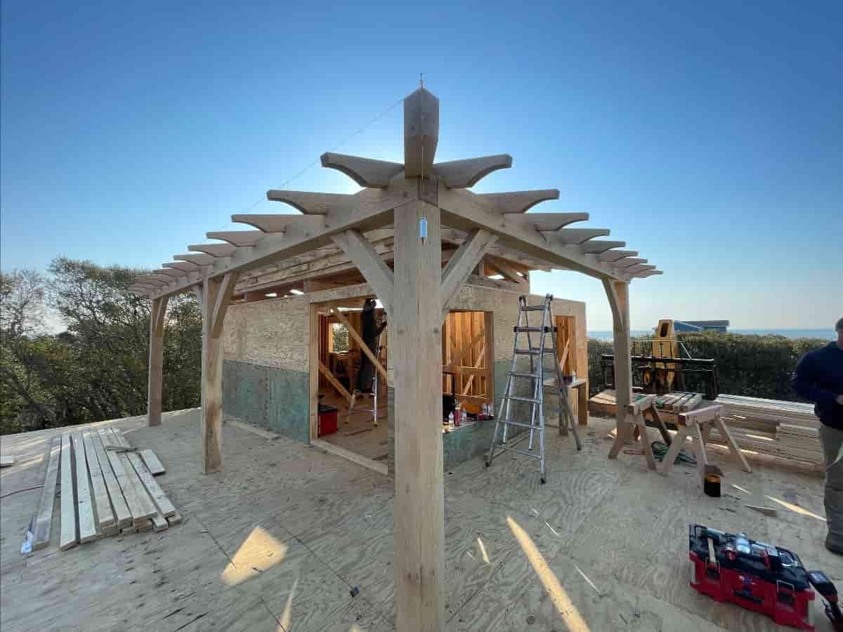 rooftop timber frame
