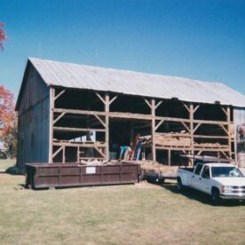 Dismantling A Timber Frame Barn