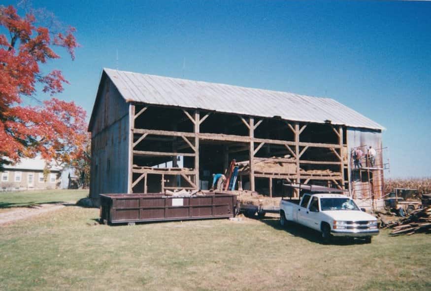 Dismantling A Timber Frame Barn