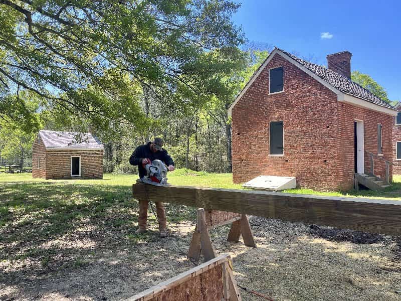 Cutting new timber