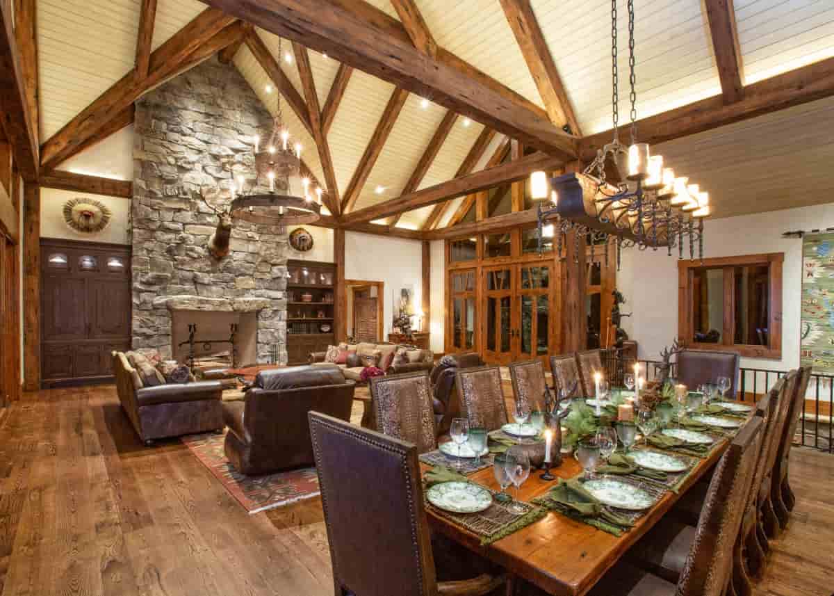 great room timber frame