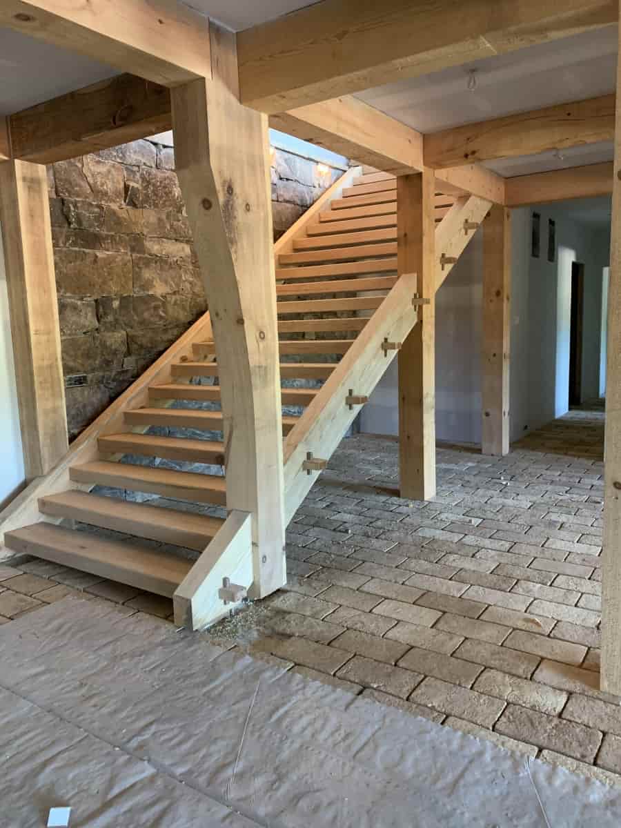 timber framed stairs