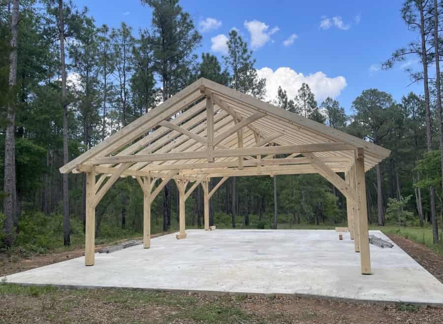 30x40 king post pavilion