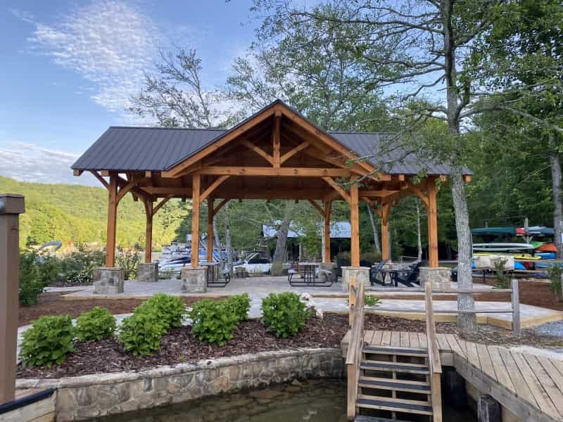 Lake Burton pavilion