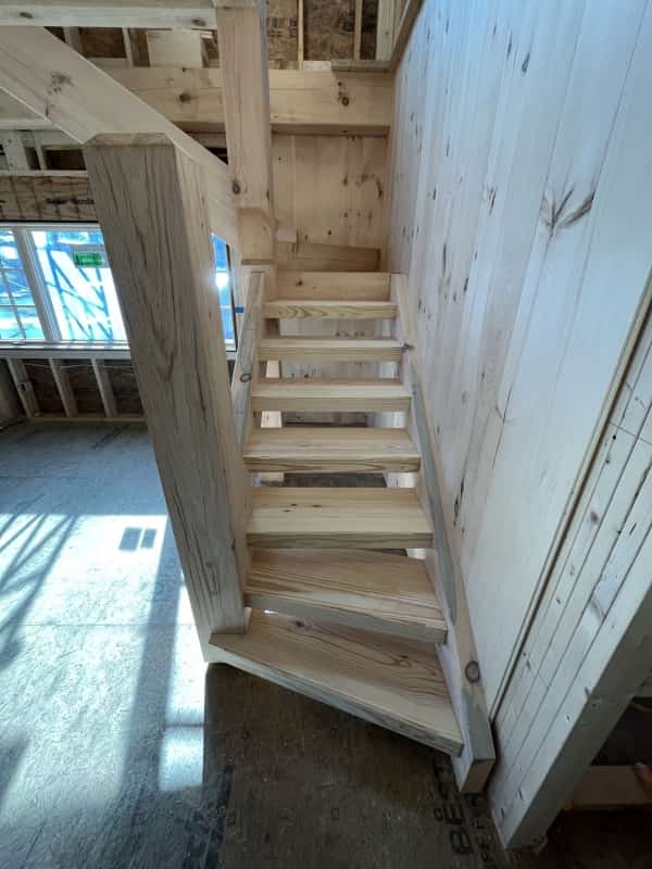 pine custom stairs
