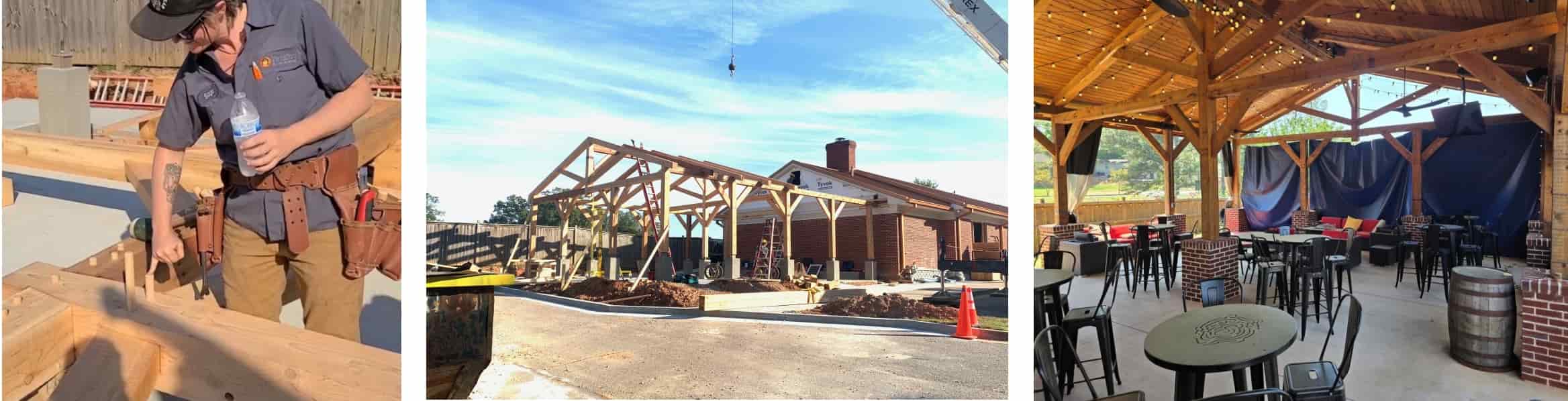 western red cedar pavilion