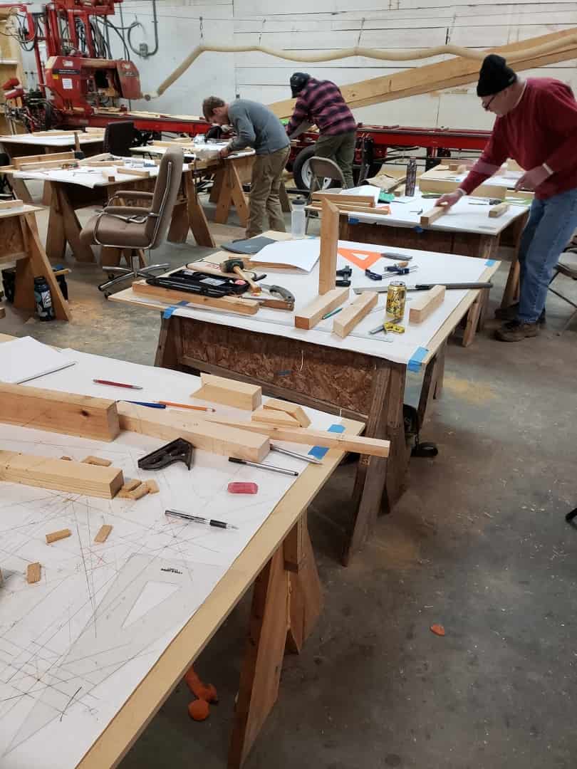 Pieces being prepared