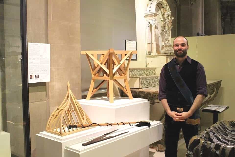 Pat Moore at the Museum in Quebec permanent exhibition