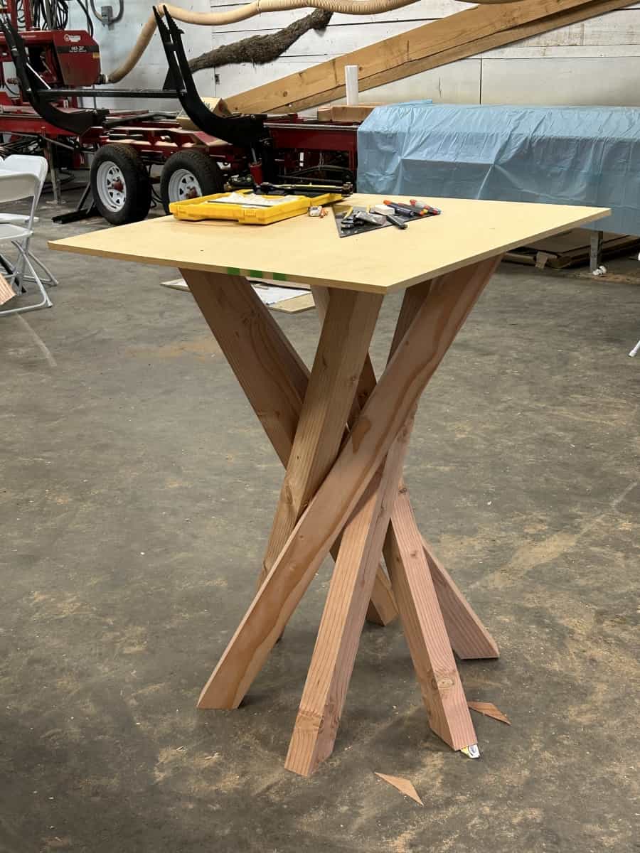 table made in stereotomy session