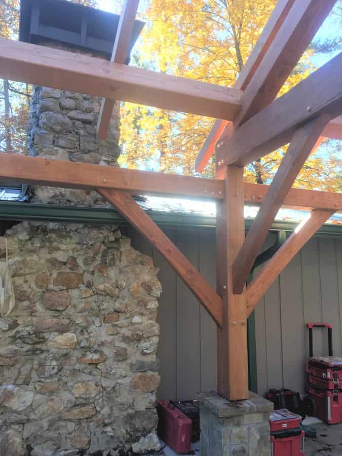 carport next to house