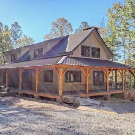 custom timber frame home