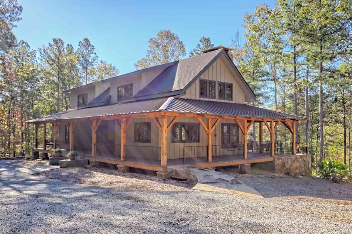 custom timber frame home