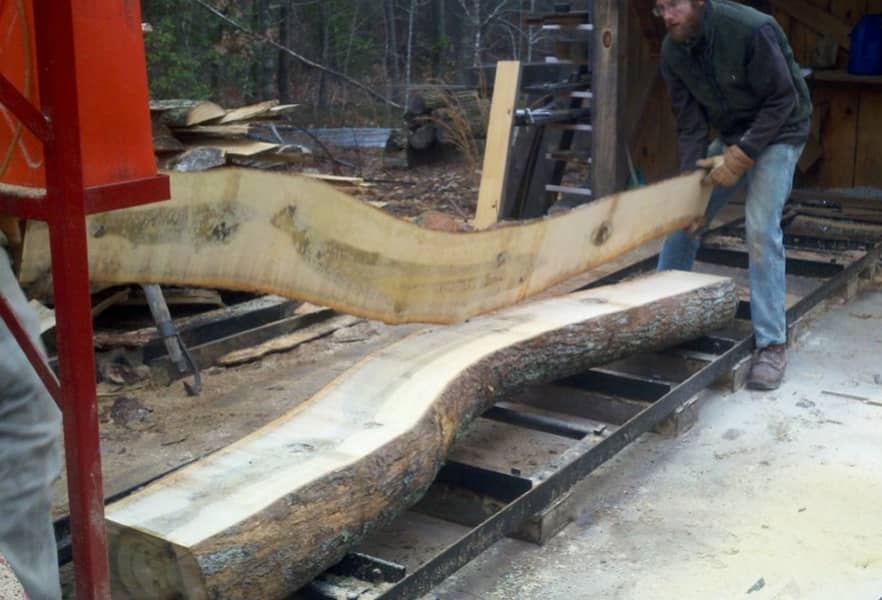 cutting on sawmill