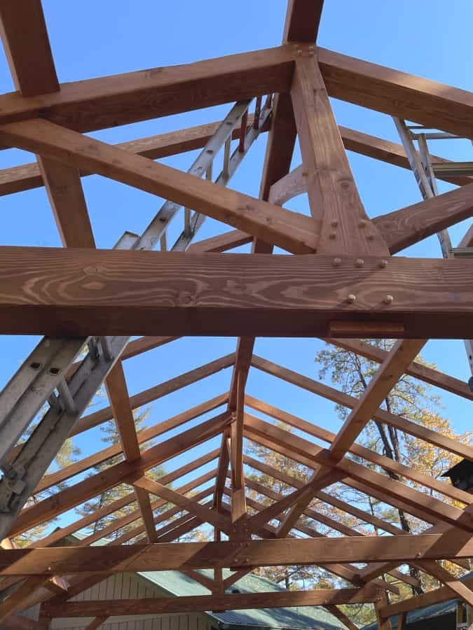 douglas fir timber frame carports