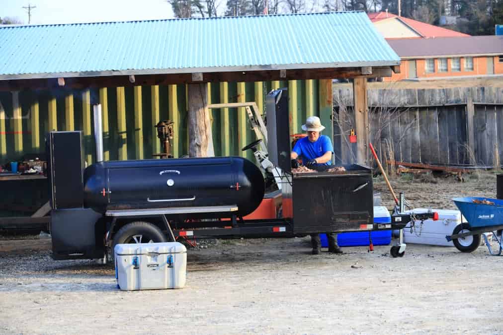 Brian Phillips pig roast for class